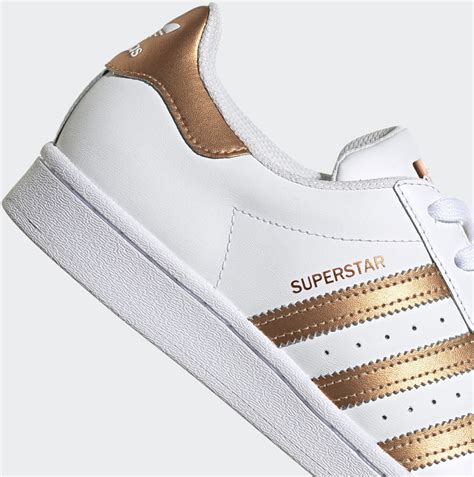 adidas schwarz kupfer|Adidas Superstar Women cloud white/copper metallic/core black.